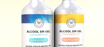 Frasco para álcool em gel